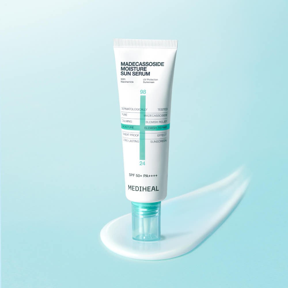 MEDIHEAL Madecassoside Moisture Sun Serum SPF50+ PA++++ 50ml - JOSEPH BEAUTY