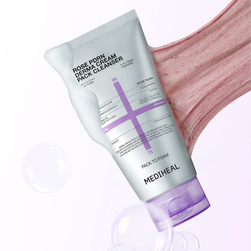 MEDIHEAL Rose PDRN Derma Cream Pack Cleanser 50ml