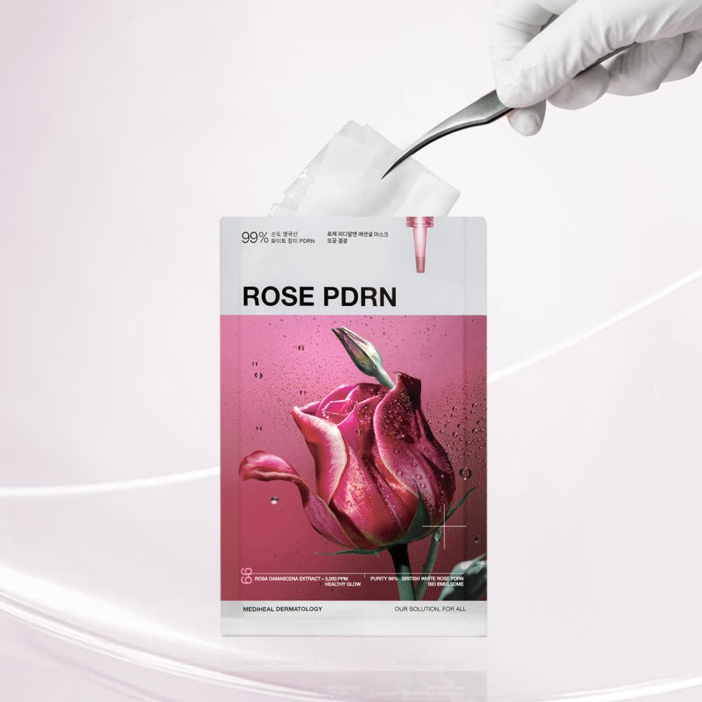 MEDIHEAL Rose PDRN Essential Mask Healthy Glow 24ml X 10ea - JOSEPH BEAUTY
