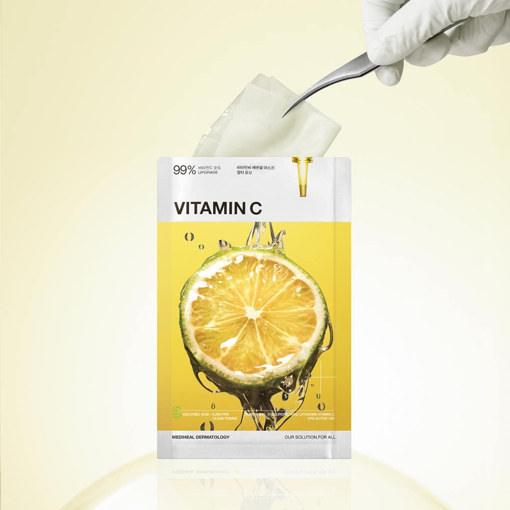 MEDIHEAL Vitamin C Essential Mask Clear Toning 24ml X 10ea - JOSEPH BEAUTY