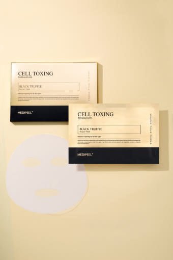 MEDIPEEL Cell Toxing Dermajours Black Truffle Repair Mask 30ml X 5ea - JOSEPH BEAUTY