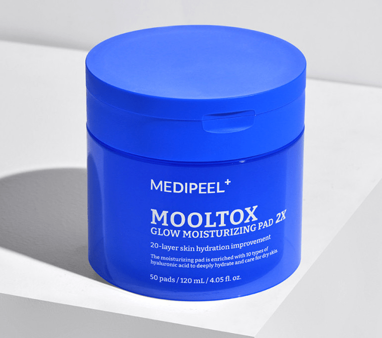 MEDIPEEL MOOLTOX GLOW MOISTURIZING PAD 2X 120ml / 50pads - JOSEPH BEAUTY