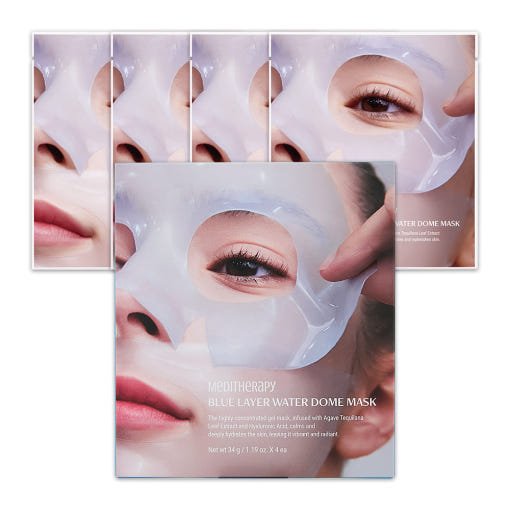 MEDITHERAPY Blue Layer Water Dome Mask 34g X 4ea - JOSEPH BEAUTY
