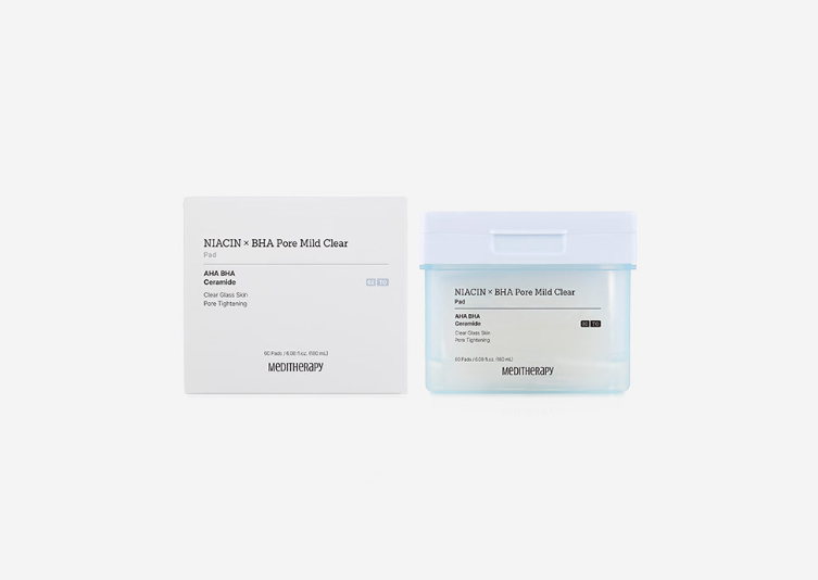 MEDITHERAPY NIACIN X BHA Pore Mild Clear Pad 180ml/60ea