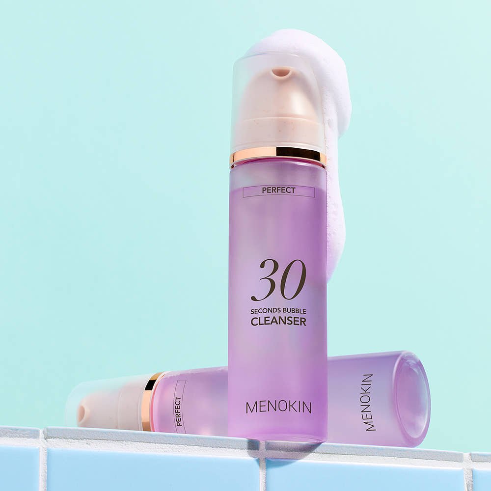 MENOKIN 30 Seconds Bubble Cleanser 150ml PERFECT - JOSEPH BEAUTY