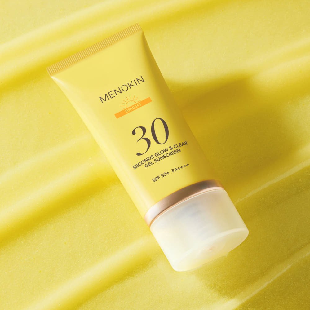 MENOKIN 30 Seconds Glow & Clear Gel Sunscreen SPF50+ PA++++ 50ml BRIGHT - JOSEPH BEAUTY