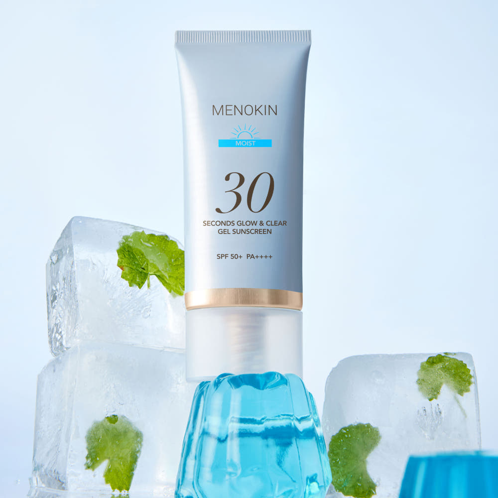 MENOKIN 30 Seconds Glow & Clear Gel-Sonnencreme LSF50+ PA++++ 50ml #FEUCHTIGKEIT