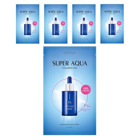 MISSHA Super Aqua Ampoule Mask 28g X 5ea - JOSEPH BEAUTY