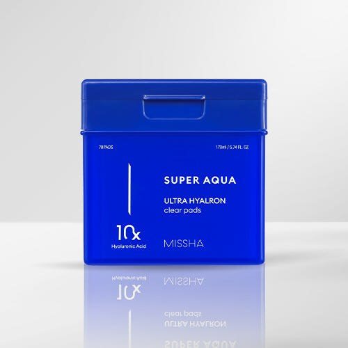 MISSHA Super Aqua Ultra Hyalron Clear Pads 170ml/70pads - JOSEPH BEAUTY