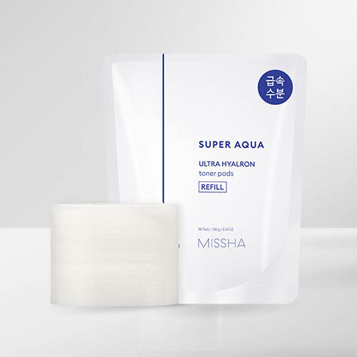 MISSHA Super Aqua Ultra Hyalron Toner Pad 180g/90pads (Refill)