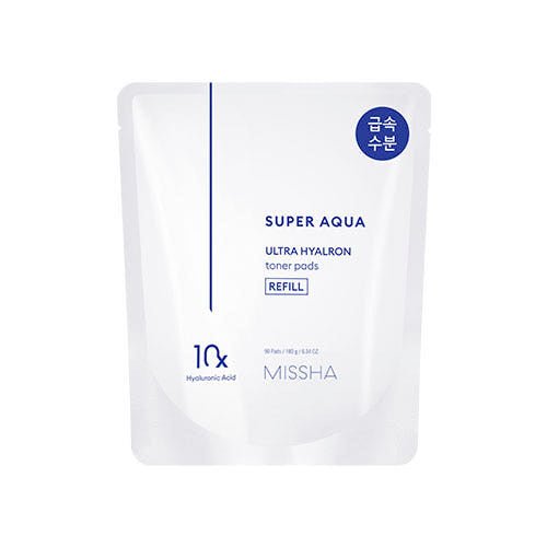 MISSHA Super Aqua Ultra Hyalron Toner Pad 180g/90pads (Refill) - JOSEPH BEAUTY