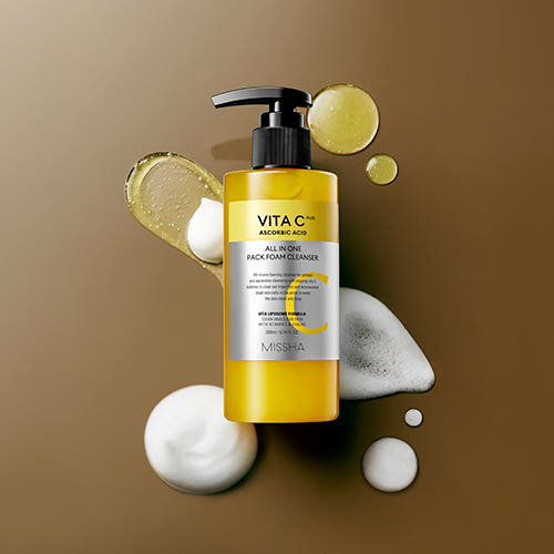 MISSHA Vita C Plus All In One Pack Foam Cleanser 200ml