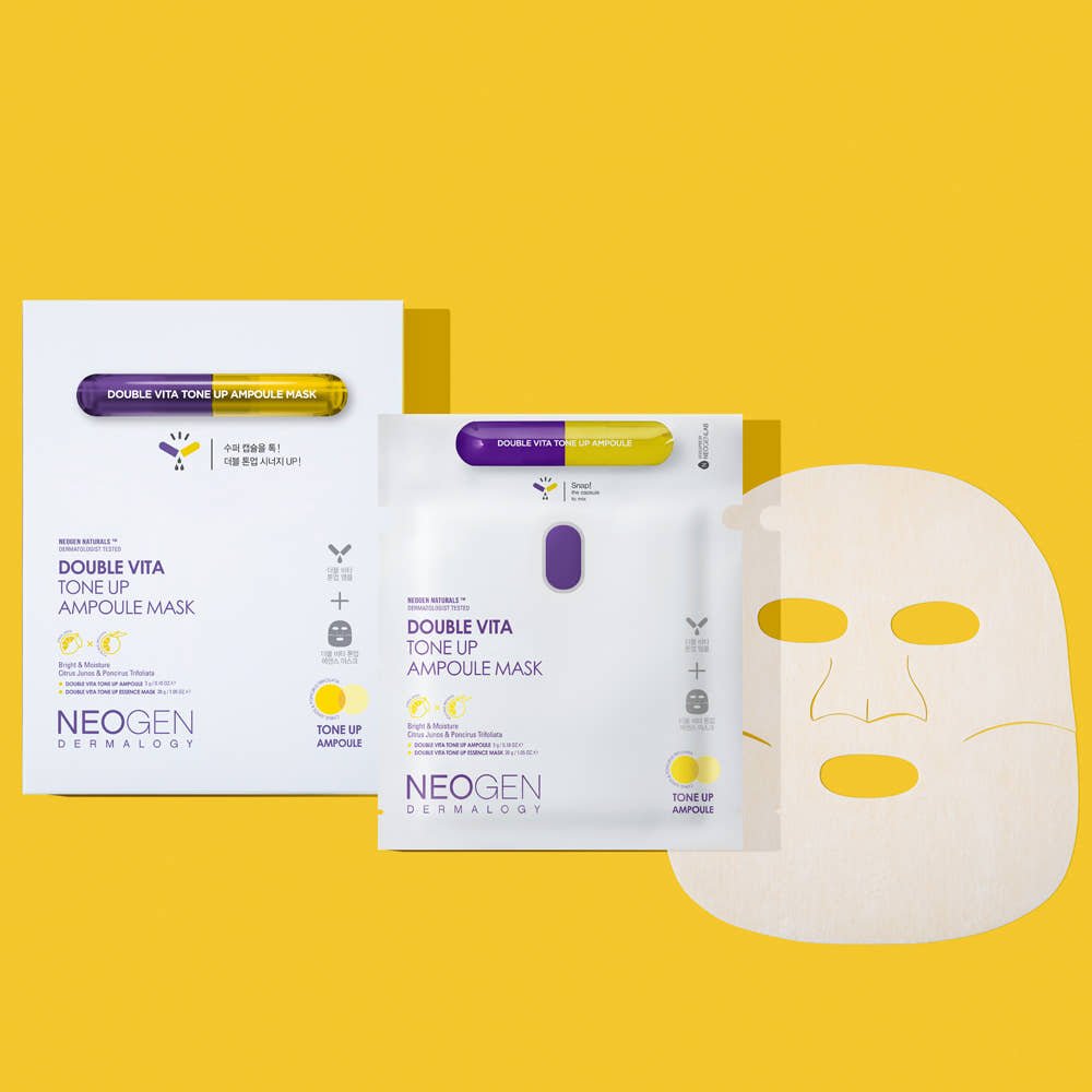 NEOGEN Dermalogy Double Vita Tone Up Ampoule Mask 30g X 5ea - JOSEPH BEAUTY