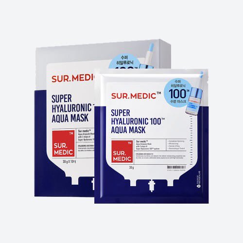 NEOGEN SUR.MEDIC Super Hyaluronic 100 Aqua Mask 30g X 10ea - JOSEPH BEAUTY