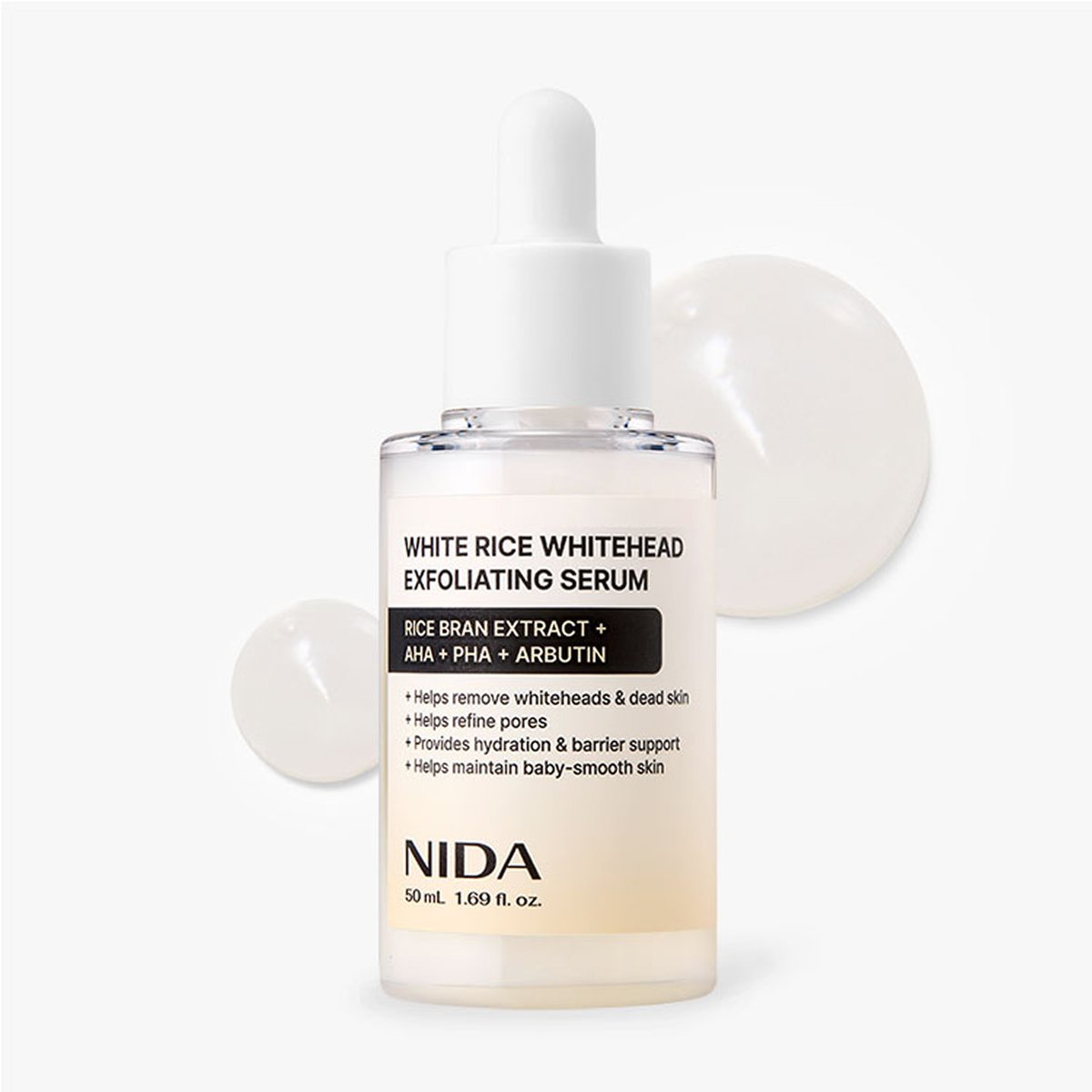 NIDA White Rice Whitehead Exfoliating Serum 50ml