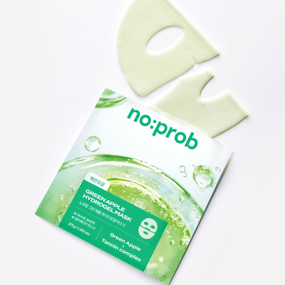 noprob Green Apple Hydrogel Mask 37g X 5ea - JOSEPH BEAUTY