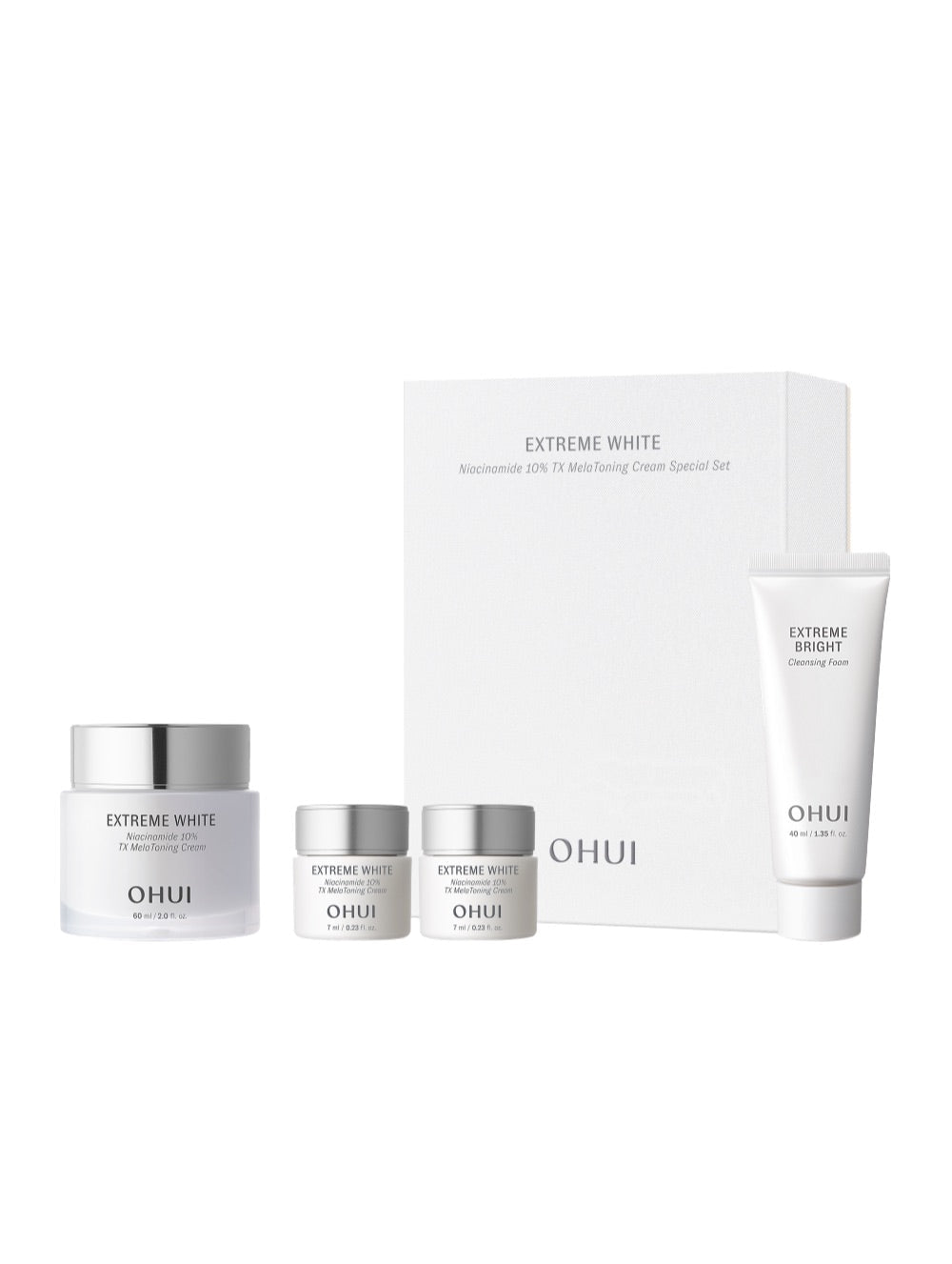 O HUI EXTREME WHITE Niacinamide 10% TX Mela Toning Cream Special Set - JOSEPH BEAUTY