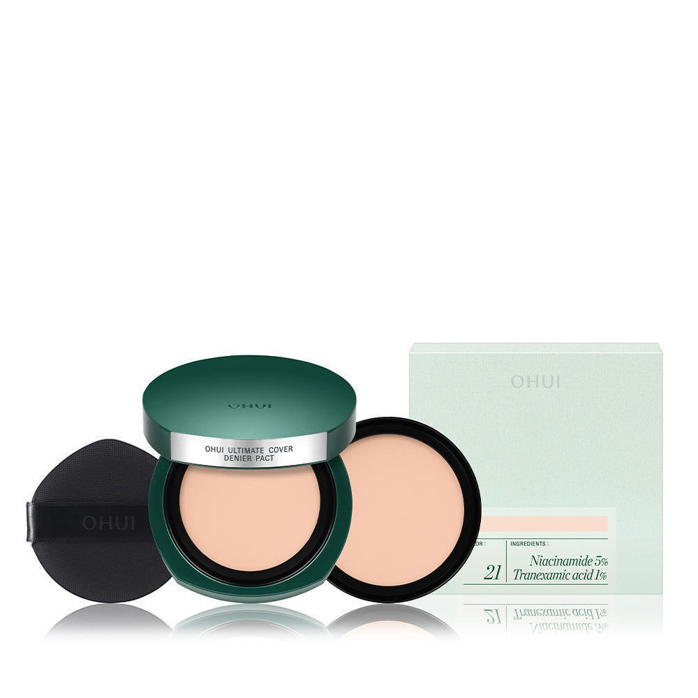 O HUI Ultimate Coverdenier Pact SPF50+ PA+++ Set 15g+15g(Refill) (2colors)