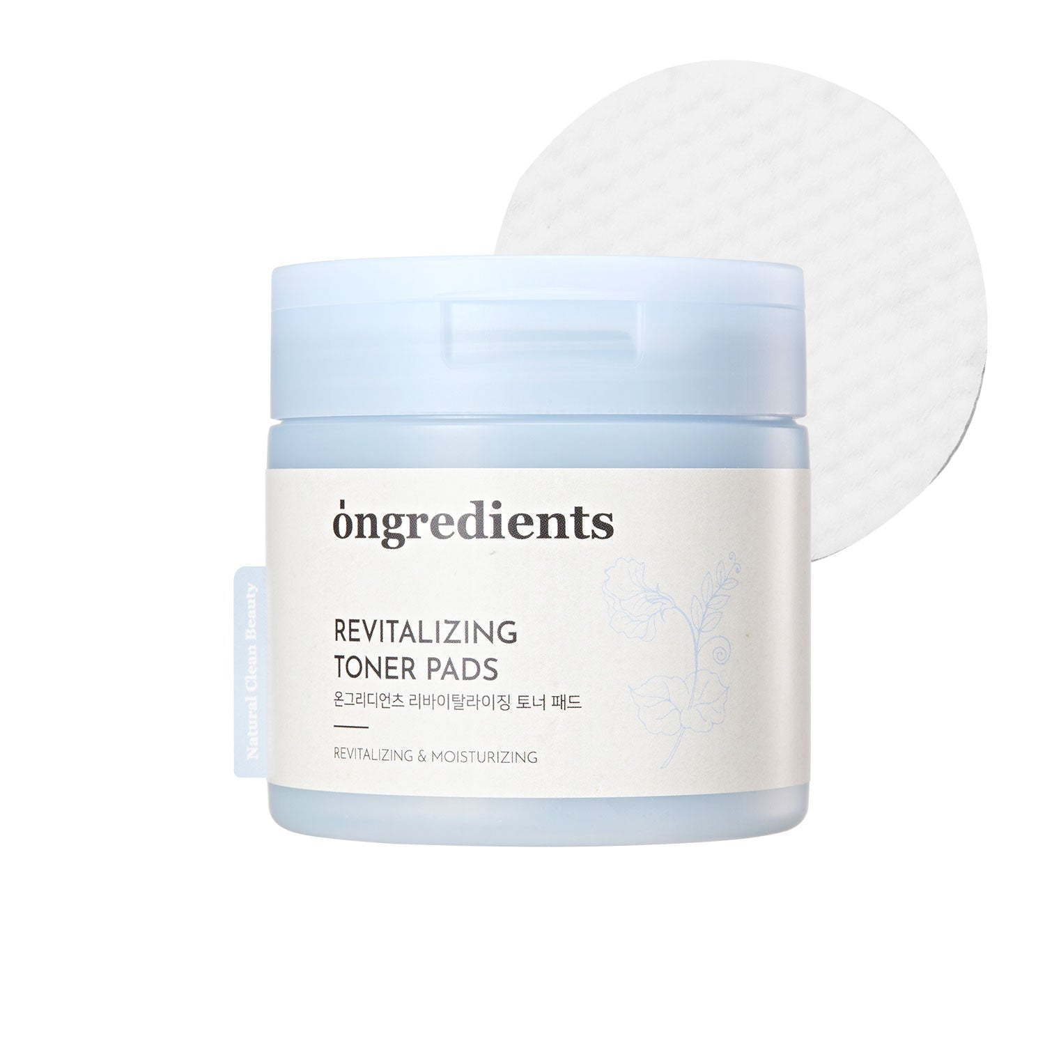 ongredients Revitalizing Toner Pads 160g/60ea - JOSEPH BEAUTY