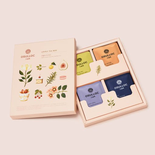 OSULLOC Lovely Tea Gift Box Set (12 count, 4 flavors X 3ea) - JOSEPH BEAUTY