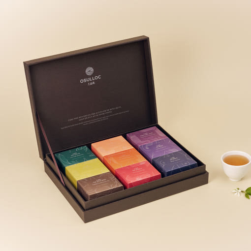 OSULLOC Premium Tea Collection 90 Gift Set (90 count, 9 flavors X 10ea)