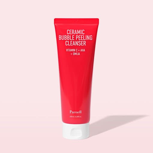 Parnell AHA Omija Ceramic Bubble Peeling Cleanser 180ml - JOSEPH BEAUTY