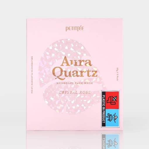 PETITFEE Aura Quartz Hydrogel Face Mask Crystal Rose 30g X 5ea - JOSEPH BEAUTY