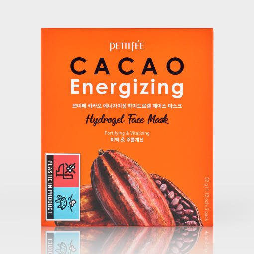 PETITFEE CACAO Energizing Hydrogel Face Mask 32g X 5ea - JOSEPH BEAUTY
