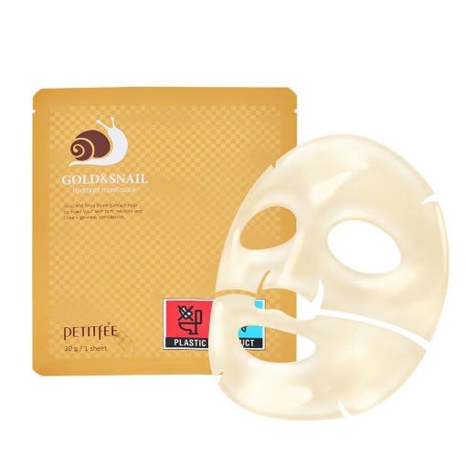 PETITFEE GOLD & SNAIL Hydrogel Mask Pack 30g X 5ea - JOSEPH BEAUTY