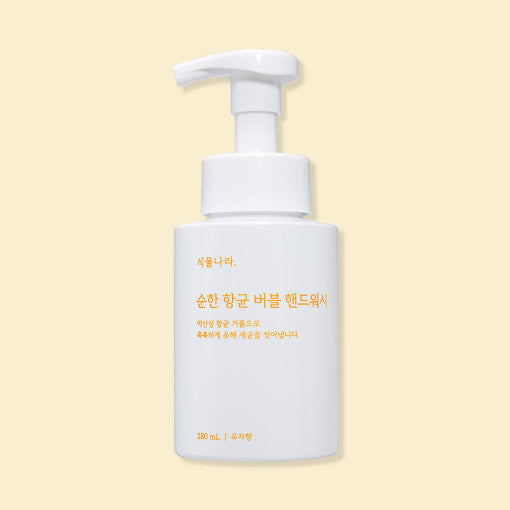 Savon moussant antibactérien doux pour les mains Shingmulnara (#Yuzu) 280 ml