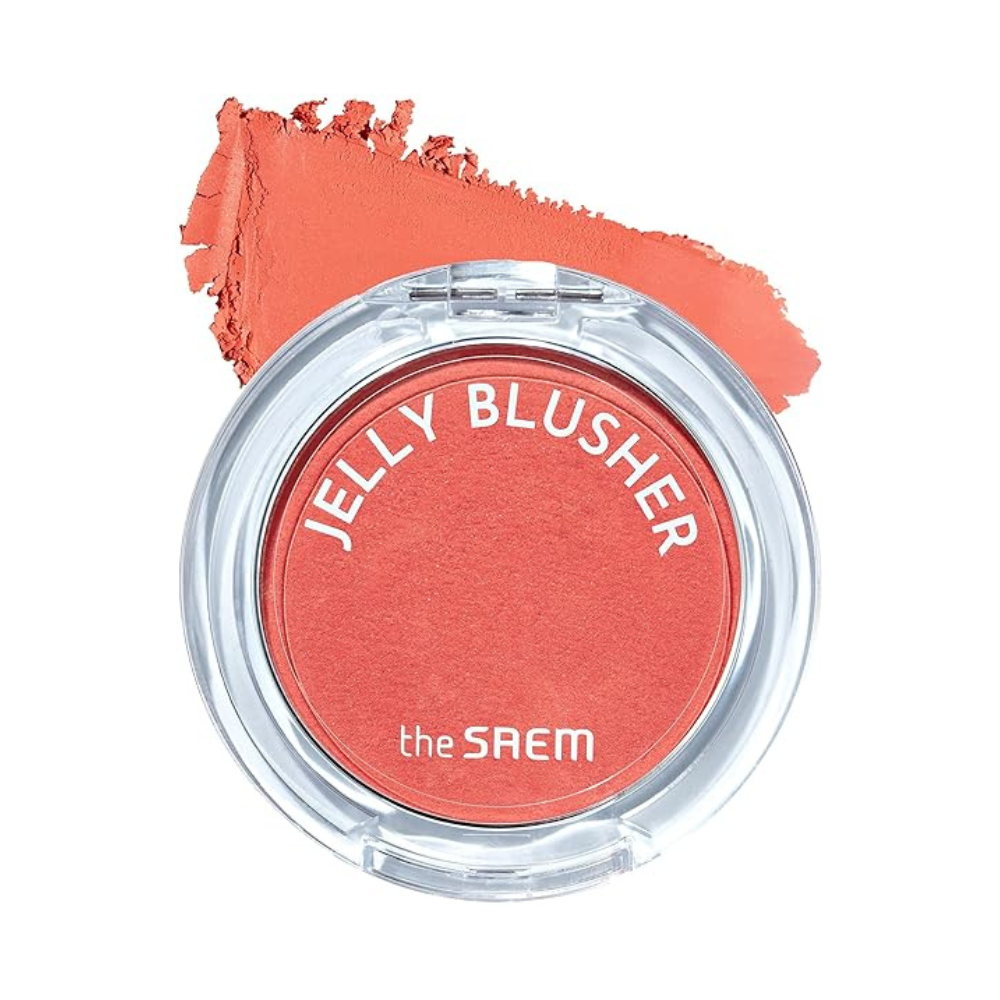 The SAEM Jelly Blusher 4.5g * 6 colors OR01 Dazzling Orange