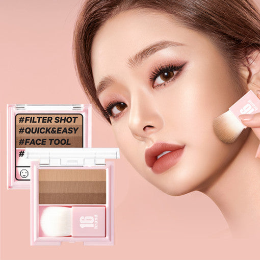 16BRAND Filter Shot Shading Highlighter (2colors) SHADING ALMOND