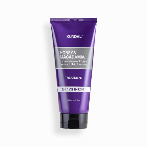 KUNDAL MIEL & MACADAMIA Soin Capillaire Hydro-Intensif Protéiné Premium 200 ml #LA VIE EN ROSE
