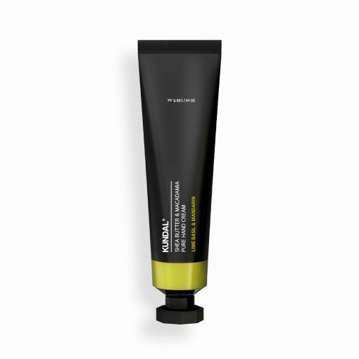 Crème pour les mains pure au beurre de karité et à la macadamia KUNDAL Édition aromatique 50 ml #CITRON VERT BASILIC ET MANDARINE
