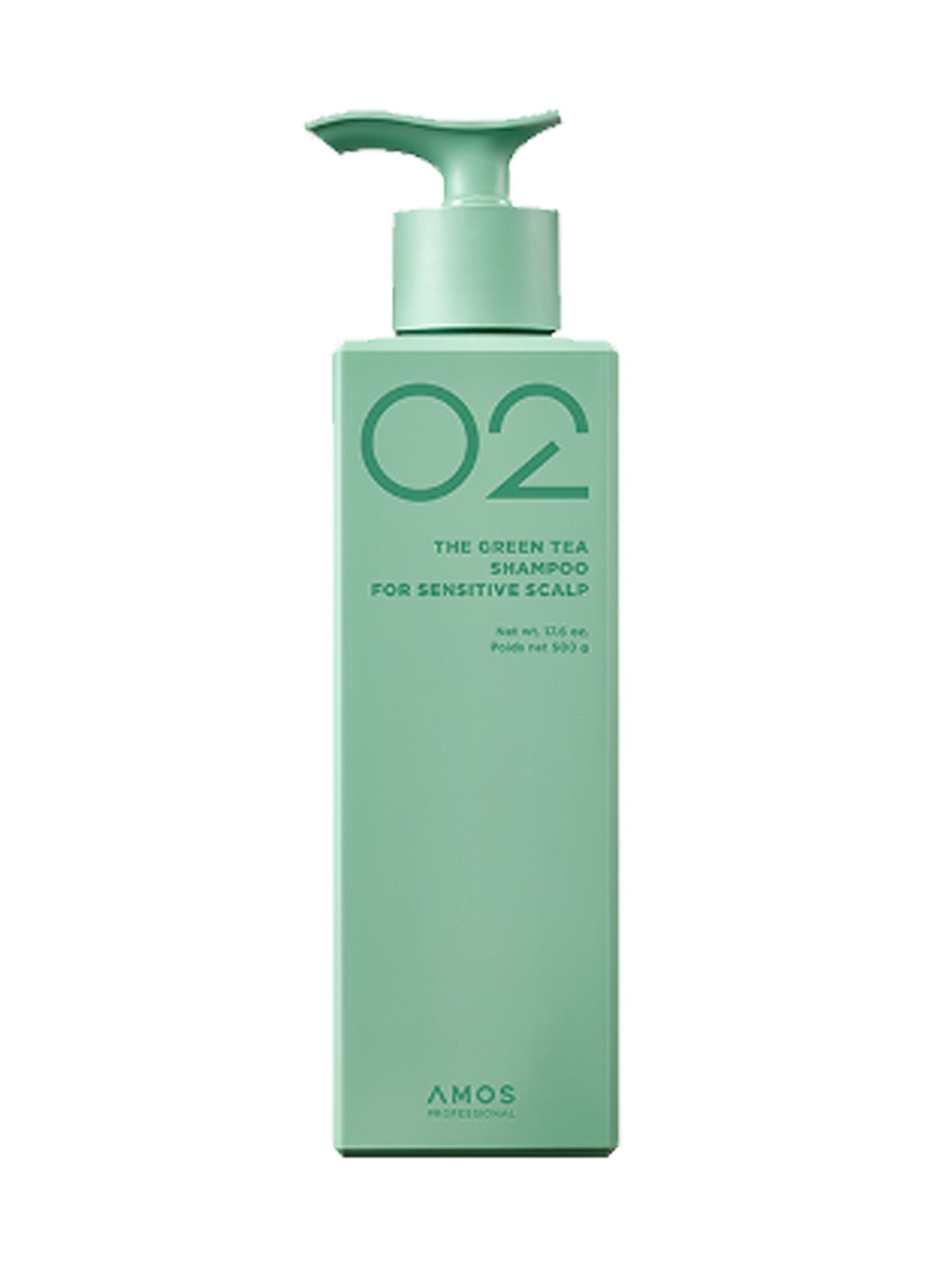 amos PROFESSIONAL THE GREEN TEA SHAMPOO FOR SENSITIVE SCALP 500ml