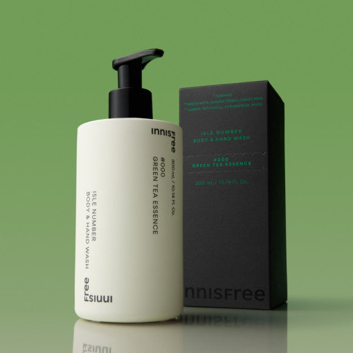 Gel douche et mains Innisfree Isle Number 300 ml #Essence de thé vert