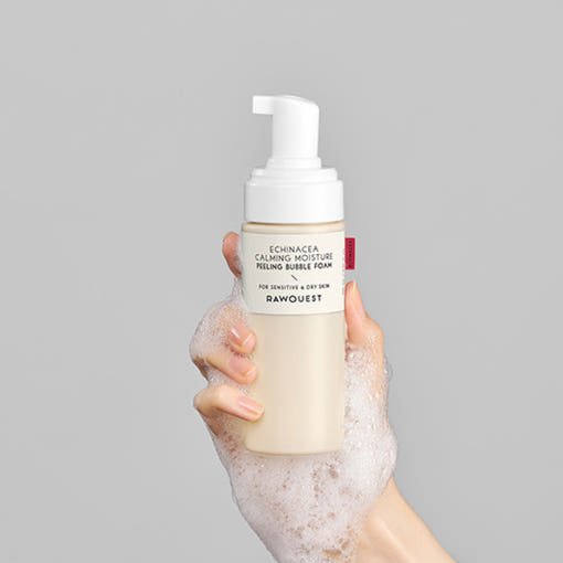 RAWQUEST Echinacea Calming Moisture Peeling Bubble Foam 50ml - JOSEPH BEAUTY