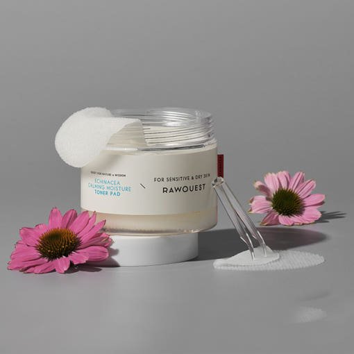 RAWQUEST Echinacea Calming Moisture Toner Pad 190ml(60 sheets) - JOSEPH BEAUTY