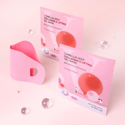 Round Lab Camellia Deep Collagen V Lifting Gel Mask 10g X 4ea