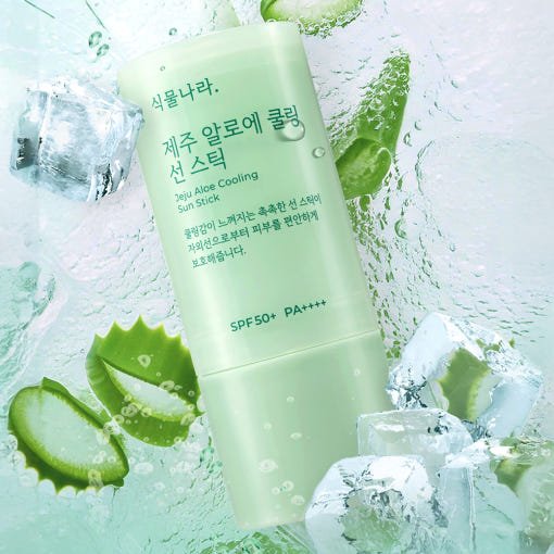 Shingmulnara Jeju Aloe Cooling Sun Stick SPF50+ PA++++ 19g+19g(Refill) - JOSEPH BEAUTY