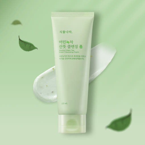 Shingmulnara Young Green Tea Fresh Cleansing Foam 120ml+120ml