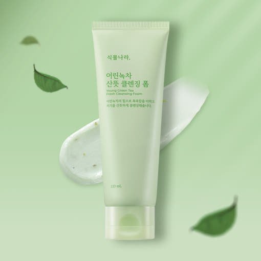 Shingmulnara Young Green Tea Fresh Cleansing Foam 120ml+120ml - JOSEPH BEAUTY