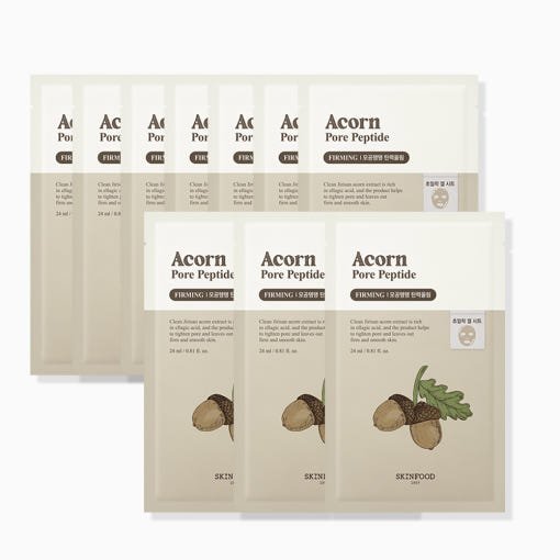 SKINFOOD Acorn Pore Peptide Mask 24ml X 10ea - JOSEPH BEAUTY