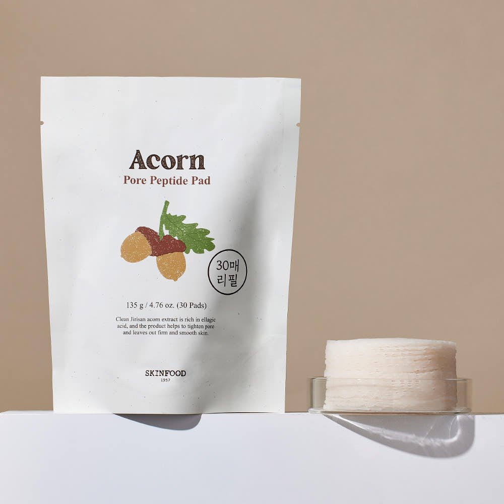 SKINFOOD Acorn Pore Peptide Pad 135g/30Pads (Refill) - JOSEPH BEAUTY