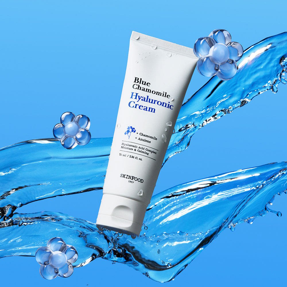 SKINFOOD Blue Chamomile Hyaluronic Cream 70ml - JOSEPH BEAUTY