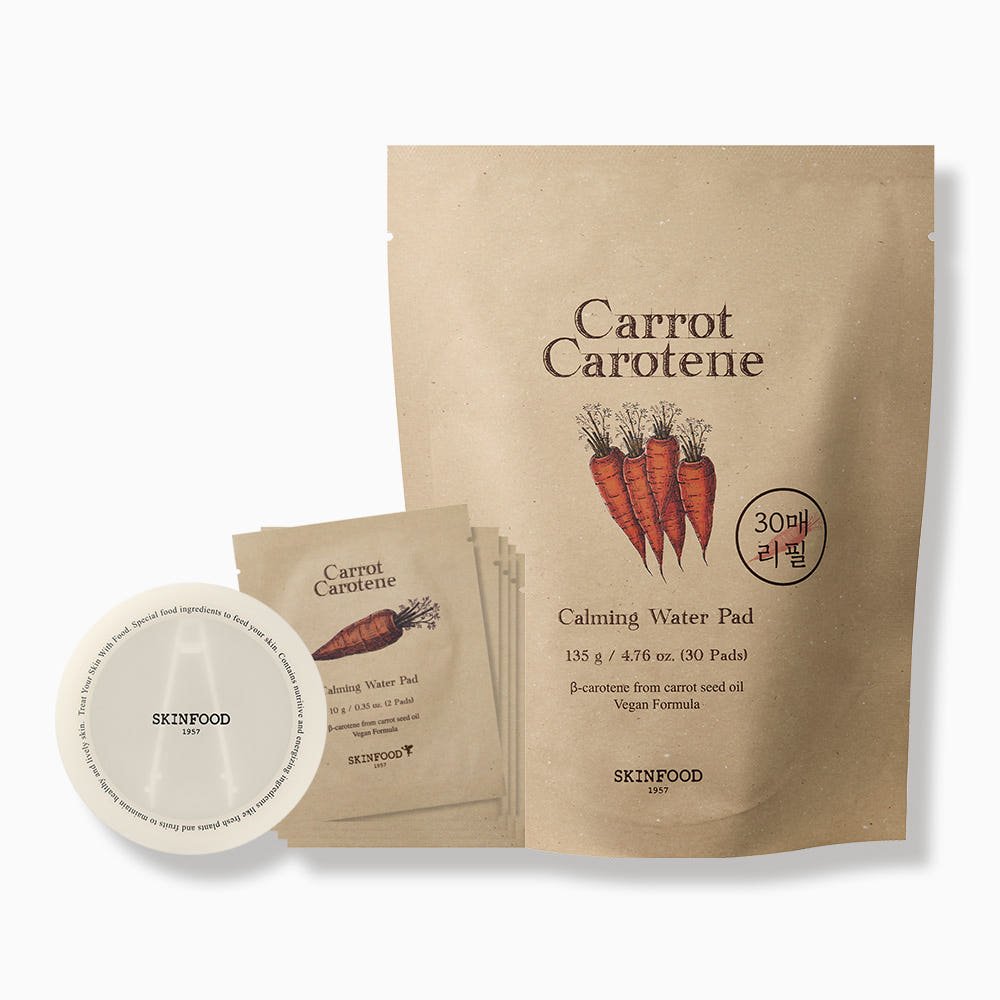 SKINFOOD Carrot Carotene Calming Water Pad 135g/30 Pads (Refill) - JOSEPH BEAUTY