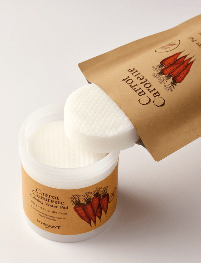 SKINFOOD Carrot Carotene Calming Water Pad 135g/30 Pads (Refill) - JOSEPH BEAUTY