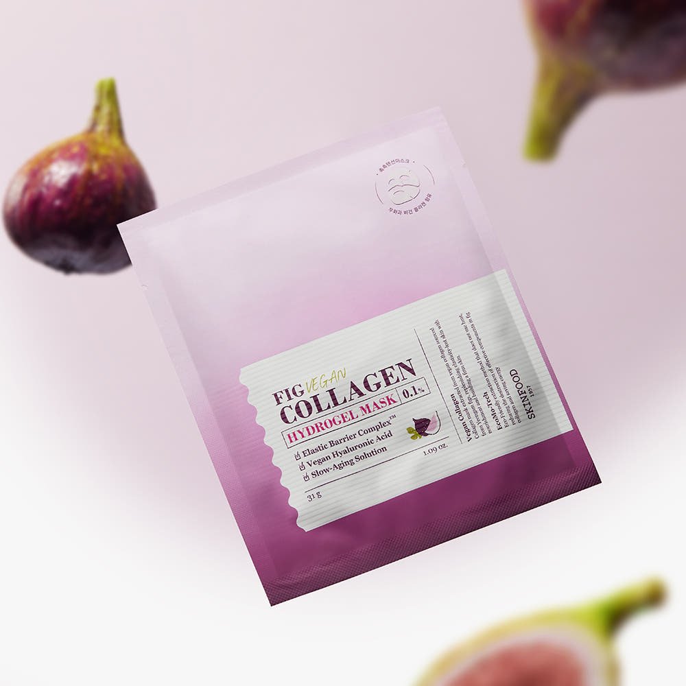SKINFOOD Fig Vegan Collagen Hydrogel Mask Sheet 31g X 5ea - JOSEPH BEAUTY