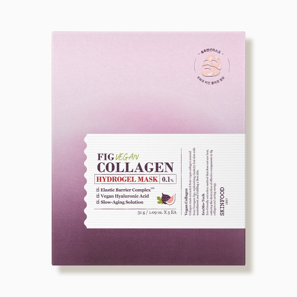 SKINFOOD Fig Vegan Collagen Hydrogel Mask Sheet 31g X 5ea - JOSEPH BEAUTY