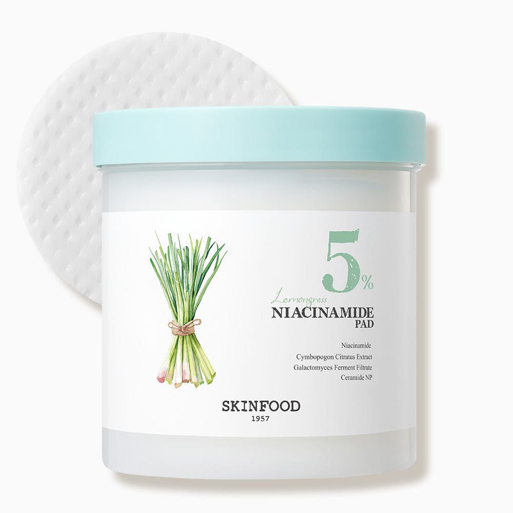 SKINFOOD Lemongrass Niacinamide Pad 250g/60ea - JOSEPH BEAUTY